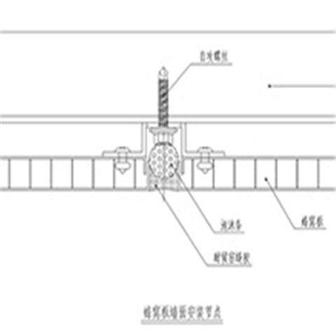铝蜂窝板墙面安装节点