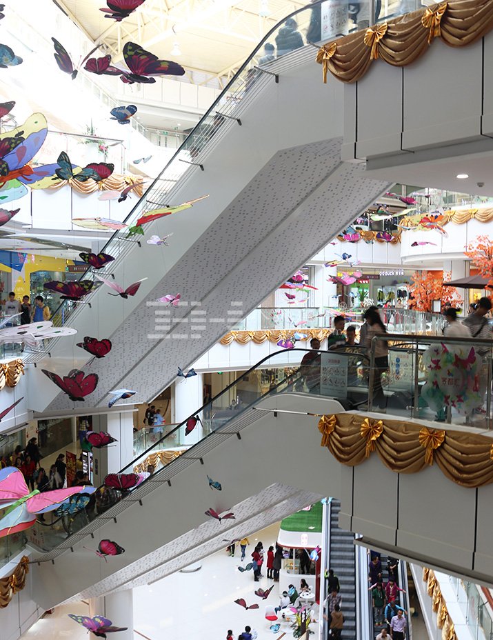 购物中心扶梯铝单板-梅州客都汇