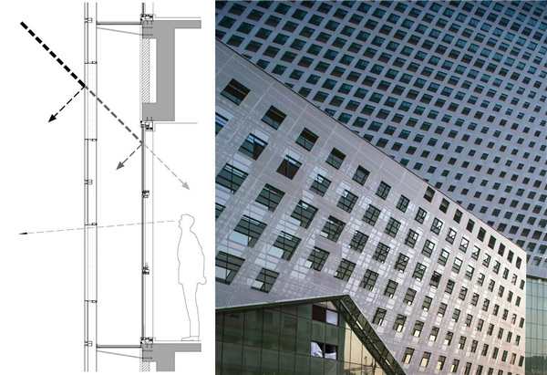 天伦集团林和项目-艺术造型铝单板6