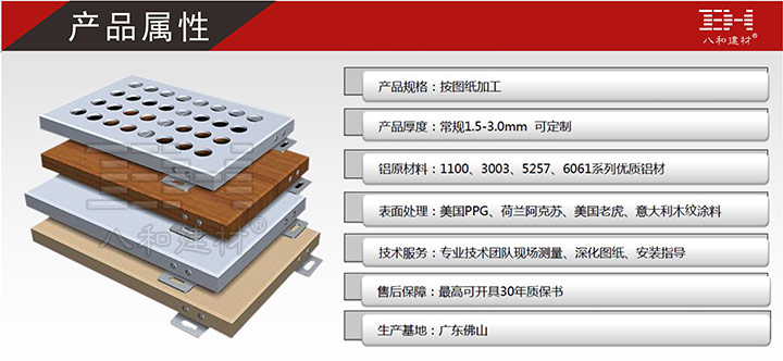 氟碳铝单板规格尺寸