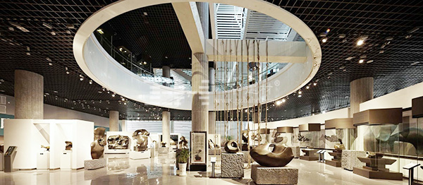 柳州奇石展览馆-铝单板、条形铝天花板、铝格栅吊顶4