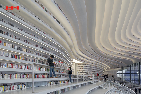 天津滨海图书馆型材方通、艺术室内铝单板、艺术弧形铝方通05.jpg
